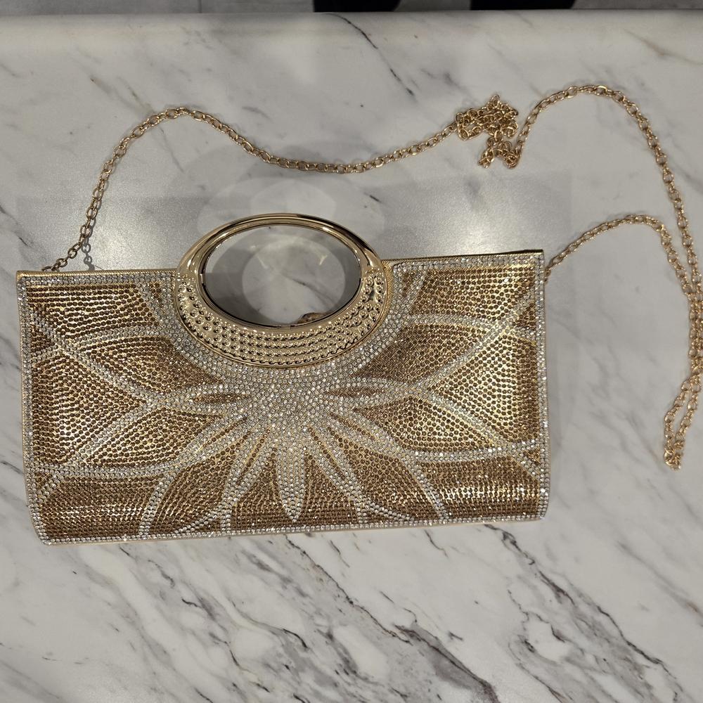 Elegant Gold and Silver Women's Clutch